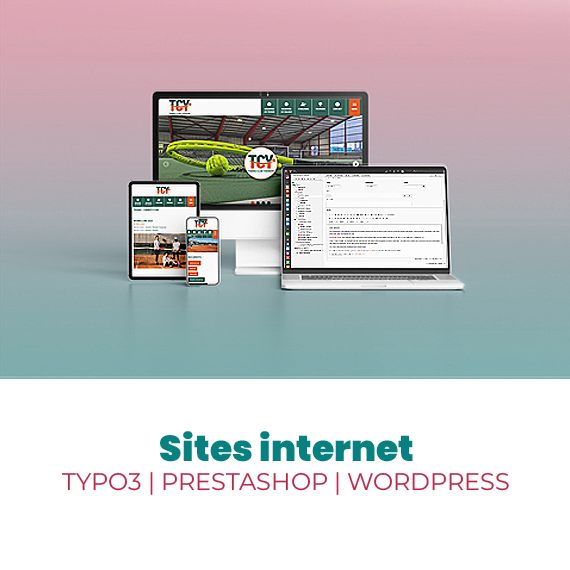 Sites internet : TYPO3, PRESTASHOP, WORDPRESS